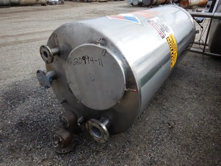 Used _UNKNOWN_ 500 GALLON Stainless Steel Tanks New Jersey US | Perry Equipment #118125