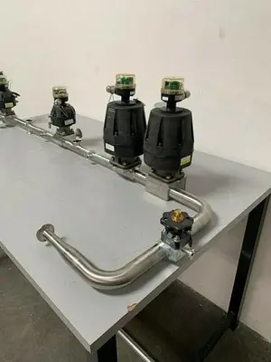 USED 3 ITT PURE-FLO 1.5" A217 DIAPHRAGM ACTUATORS & 2 1" A290 DIAPHRAGM ACTUATORS
