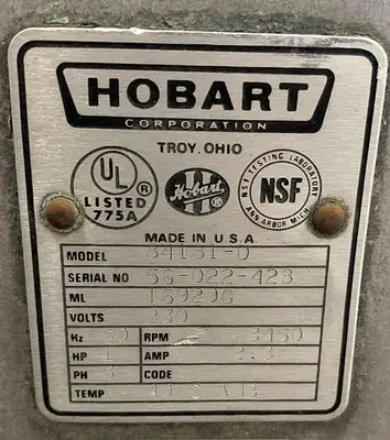 USED HOBART 84181-D