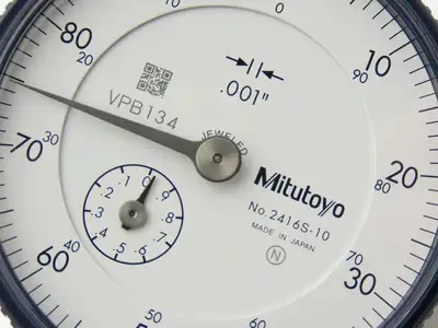Mitutoyo 2416S-10 Dial Drop Indicator 0-100 Dial 0-1" Range .001" Grad