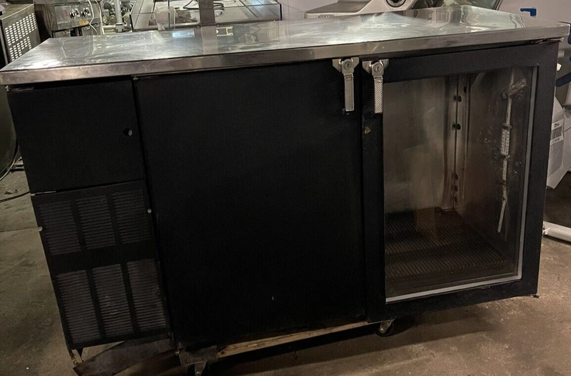 174-0093 Glastender BB60-LI-BSH 60” Back Bar Self Contained 2 Door Cooler