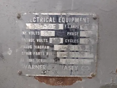 2A WARNER & SWASEY MODEL #M-3470 CROSS SLIDING TURRET LATHE: YOBRO #25009