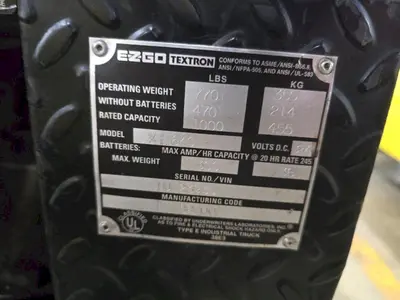 24 VOLT EZ-GO MODEL XI-640 TEXTRON CHASER/TUGGER CART #48: YOBRO #24642