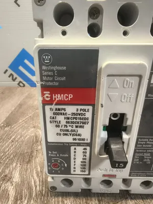 CUTLER-HAMME HMCP015E0C Circuit Breakers | ESS Industrial Equipment Sales (3)