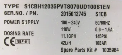 NEW PROMINENT S1CBH12035PVTS070UD100S1EN DOSING PUMP S1CB
