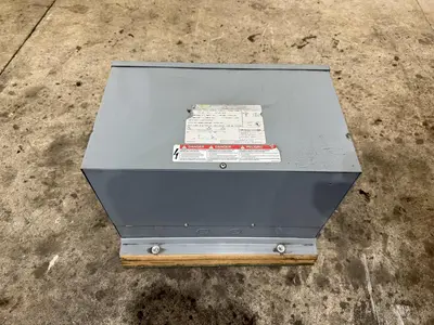 9 KVA SQUARE D ELECTRICAL 3 PHASE TRANSFORMER 480 DELTA <-> 208Y/120 VOLT: YOBRO #24141