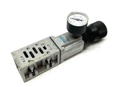 USED FESTO INTERMEDIATE PRESSURE REGULATOR PLATE 13000434