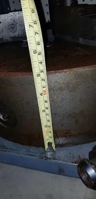16'' Diameter 3-Jaw Flat Spindle Mounted Lathe Chuck, 5'' Thickness