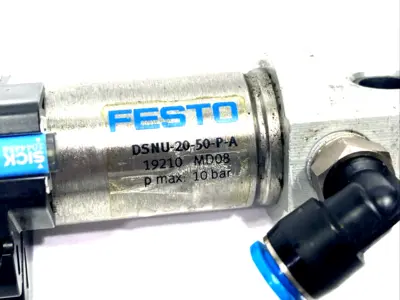 DSNU-20-50-P-A | Festo  ISO Pneumatic Cylinder 20mm Bore 50mm Stroke 19210 - Used