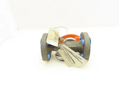 Kitz 300SCTAM-FS Chemical Ball Valve 1/2" Flanged Class 300 Steel 4-Bolt