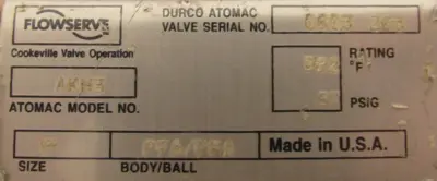 NEW FLOWSERVE AKH3 VALVE 1"-AKH3