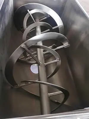 New 5 Cubic Foot Stainless Steel Ribbon Mixer, 3 HP #4679753