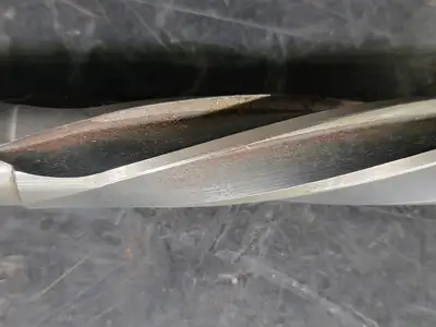 7/8" HSS Spiral Flute Taper Shank Reamer, Left Hand