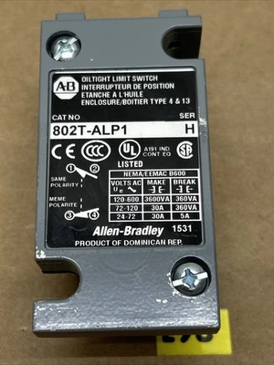 Allen-Bradley 802T-ALP1 Plug-In Oiltight Limit Switch Fast Shipping! + Warranty
