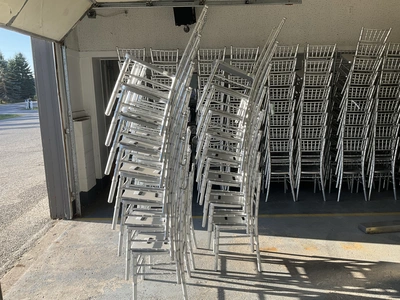 Used 24 WOODEN CHAIRS Party/Banquet Supplies Michigan US | Miedema Asset Management Group #1761435