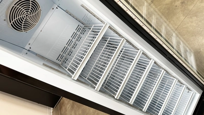 171-0342 16" Single Glass Door Self Contained Freezer