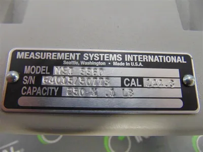 Measurement Systems MSI 3360 Challenger 2 250 lb Crane Scale without battery New NIB