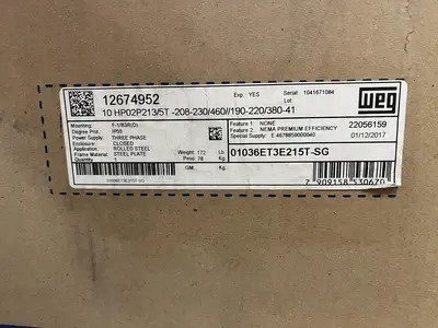 New | in-Stock WEG 01036ET3E215T-SG Motors (misc) | Surplus Asset Holdings #1205065