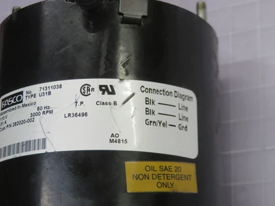 Used FASCO _UNKNOWN_ A.C. Motors Texas US | OCO Industrial #1601018