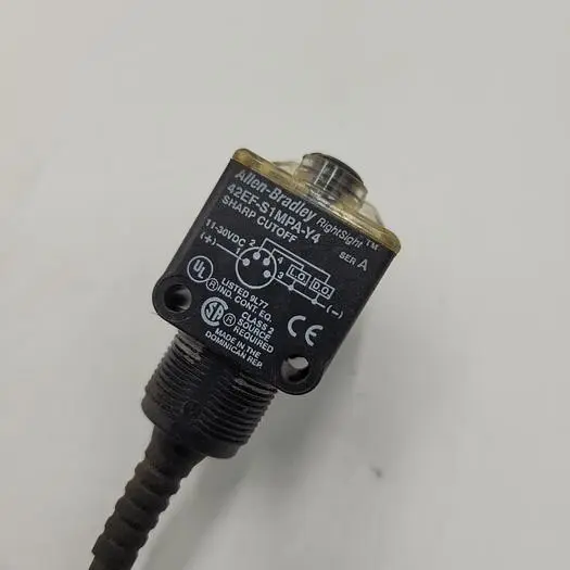 Used ALLEN BRADLEY ALLEN BRADLEY 42EF-S1MPA-Y4 SER A PHOTOELECTRIC SENSOR Photoelectric Sensors | ND Industrial Surplus #1221604