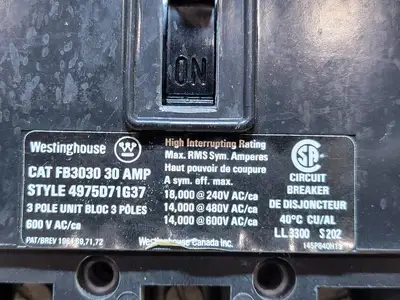 USED WESTINGHOUSE FB3030