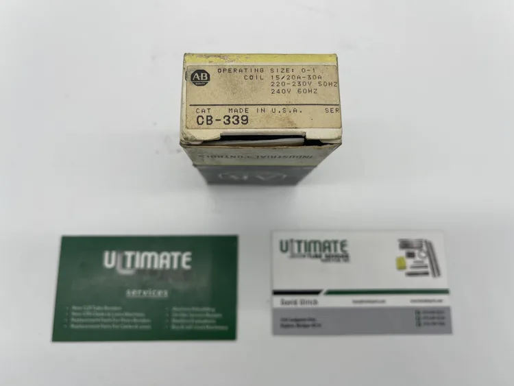 New | in-Stock ALLEN BRADLEY CB-339 Pipe, Tube & Bar Benders Parts Michigan US | Ultimate Tube Bender Parts Plus #201577