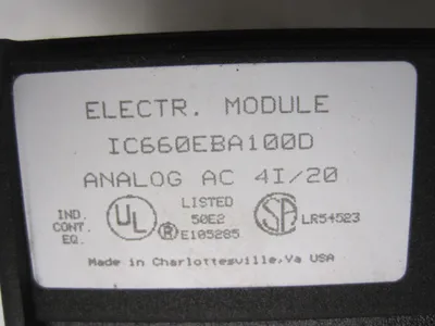 USED GE Fanuc IC660EBA100 Analog Module