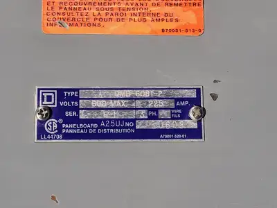 USED SQUARE D QMB-6081-2