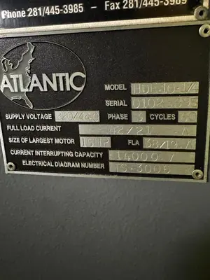 Used ATLANTIC HDE 10X1/4 Power Squaring Shears (Inch) Ohio US | Mohawk Machinery #1559220