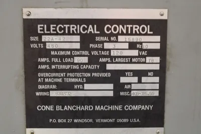 Used 1994 BLANCHARD 22A-42 Rotary Surface Grinders Michigan US | iGAM Industrial Marketplace #1284013