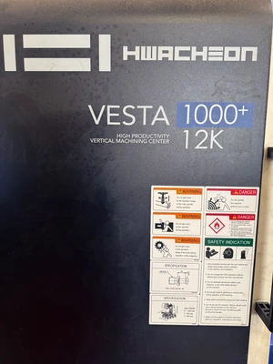 2018 HWACHEON VESTA-1000 MACHINING CENTERS, VERT., N/C & CNC | Wheeler Machinery Sales (2)