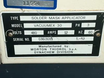 Used 1989 DYNACHEM VACUUMEX 30 Misc Plastics Equipment Ohio US | HGR 24 #1548235