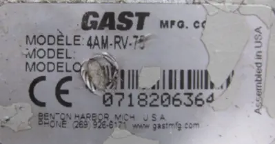 NEW GAST 4AM-RV-75 PNEUMATIC MOTOR 4AMRV75