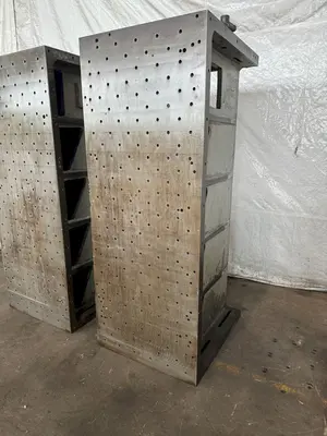 36" W X 93" T X 42" D BOX TYPE ANGLE PLATES. STOCK # 0630821