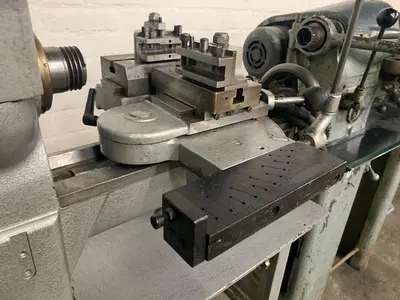 5999-440 Benzinger Inside Turning Horizontal Ring Lathe with Precision Radius Attachment & Lever Operated Cross Slide