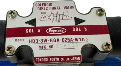 NEW TOYOOKI HD3-3W-BGA-025A-WYD2 SOLENOID DIRECTIONAL VALVE