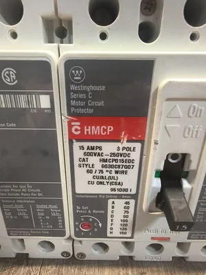 CUTLER-HAMME HMCP015E0C Circuit Breakers | ESS Industrial Equipment Sales (4)