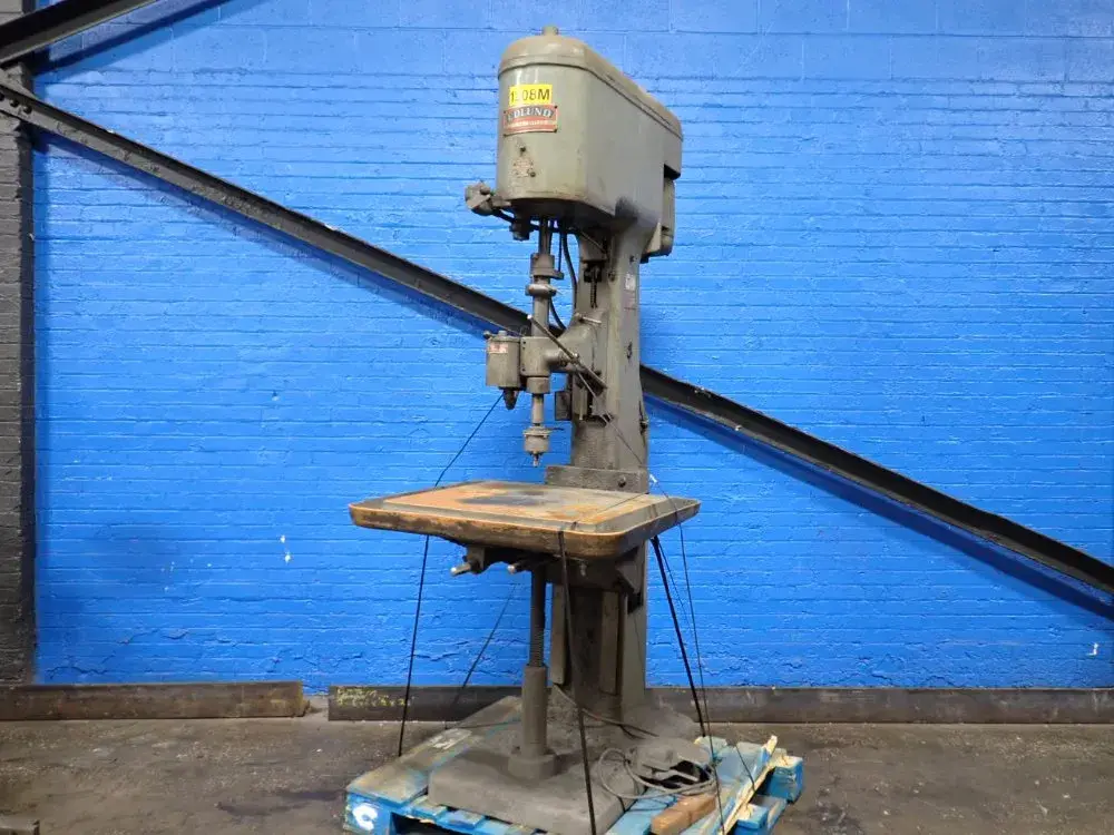 Used EDLUND MACHINERY CO. 2F1S Heavy Duty & Sensitive Single Spindle Drills Ohio US | HGR 24 #896847