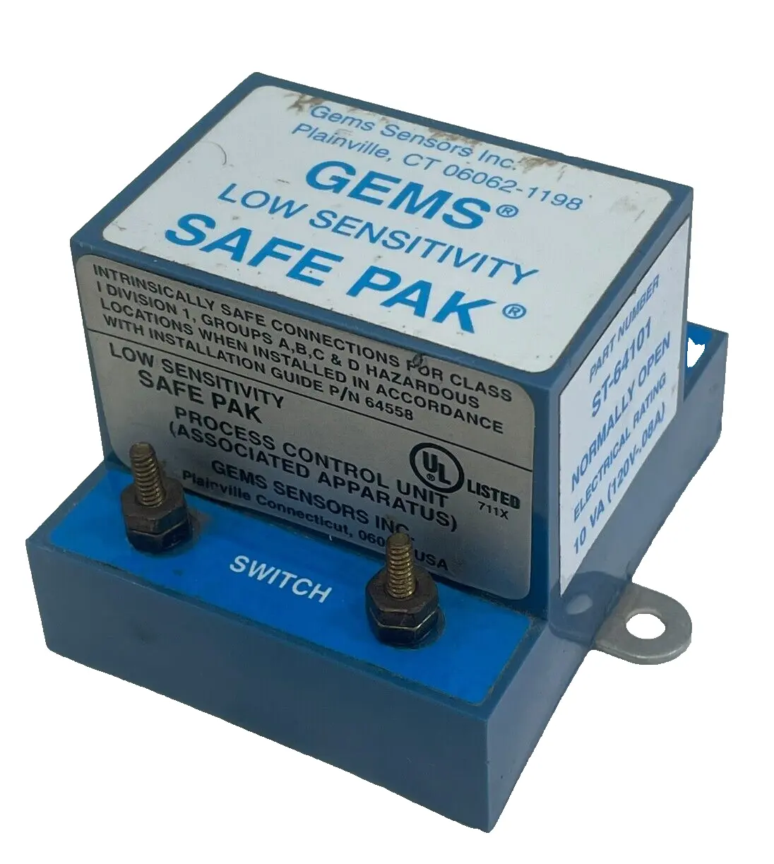 USED GEMS ST-64101 LOW SENSITIVITY SAFE PAK ST64101