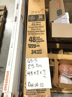 GE Fluorescent Lamps Cool White 48″In 1220mm 34Watts (Lot of 10)