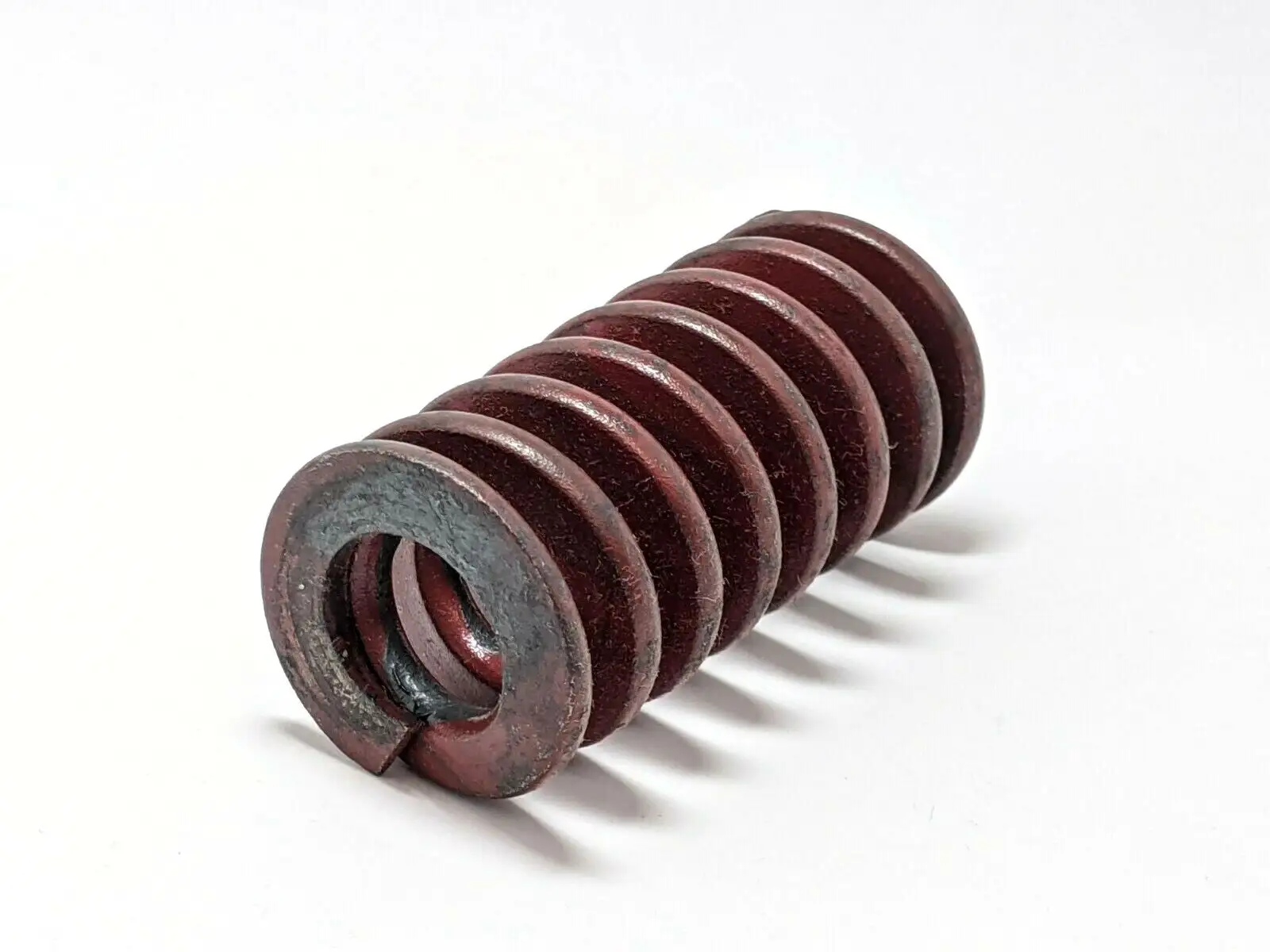 Used ASSOCIATED SPRING RAYMOND RED DIE SPRING 32MM X 2-1/2”, 16MM ROD DIA. Taps & Dies | Maverick Industrial Sales #1102960