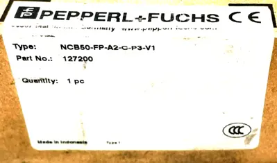 NEW PEPPERL+FUCHS NCB50-FP-A2-C-P3-V1 INDUCTIVE SENSOR 127200