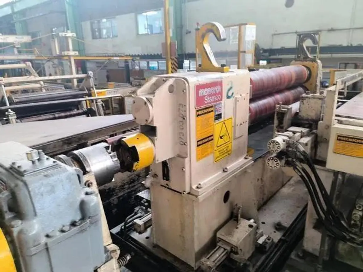 60” X .125” X 44,000 Lbs Stamco Loop Dual Head Slitter With Banding Line