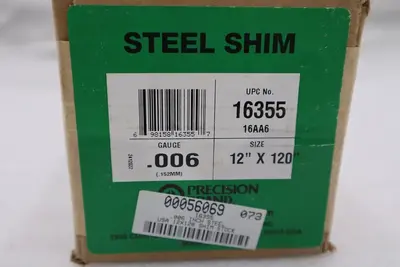 NEW Precision Brand 16355 Shim Stock Roll Cold Low Stl STOCK H323