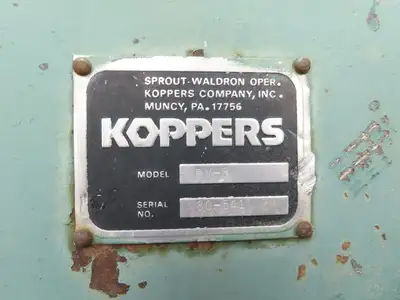 Koppers Centrifugal Blower Fan 33" Wheel 10" In 8x5" Out Stainless Food Grade