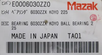 NEW KOYO 6030ZX BALL BEARING 6030ZZX