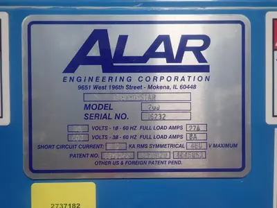 Used ALAR ENGINEERING FLEXOSTAR 200 Chemical & Process Equipment Ohio US | HGR 24 #728821