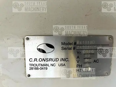 USED 2016 C.R. ONSRUD 241G18D