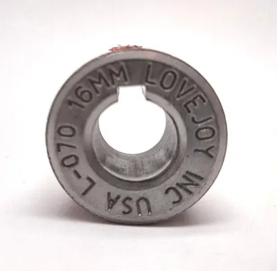 USED LOVEJOY SIZE L070 16MM COUPLING HUB WITH 5MMX2.3MM KEYWAY