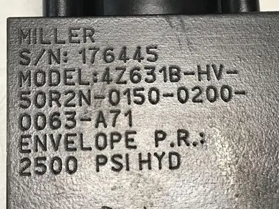 USED MILLER FLUID POWER 4Z63115020063